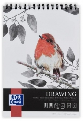 Bloc desen Oxford Drawing, A4 50 file, hartie 200g/mp, FSC, colectia Artistic